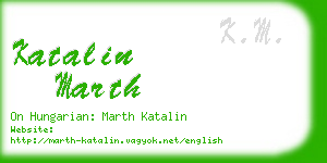 katalin marth business card